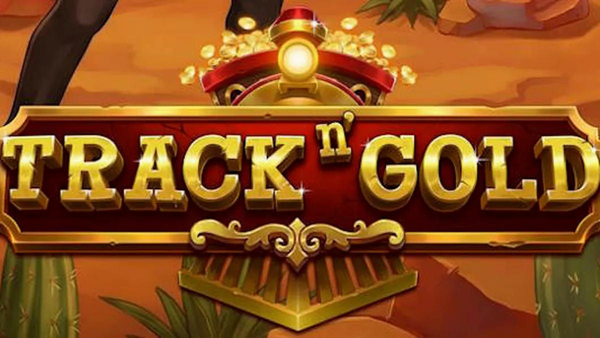 Pemandangan kereta api klasik dalam permainan slot Track n’ Gold