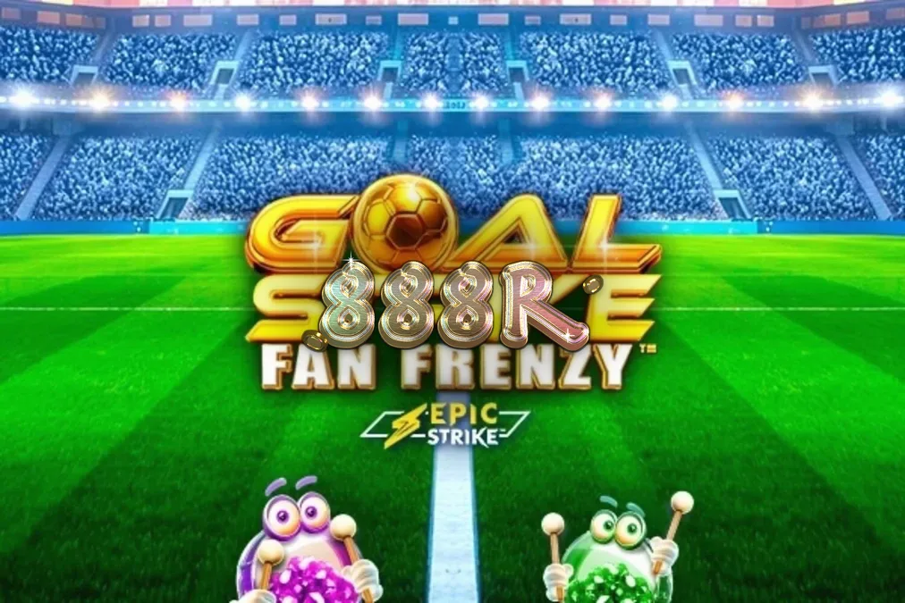 Tampilan visual slot Goal Strike Fan Frenzy dengan tema stadion sepak bola yang meriah